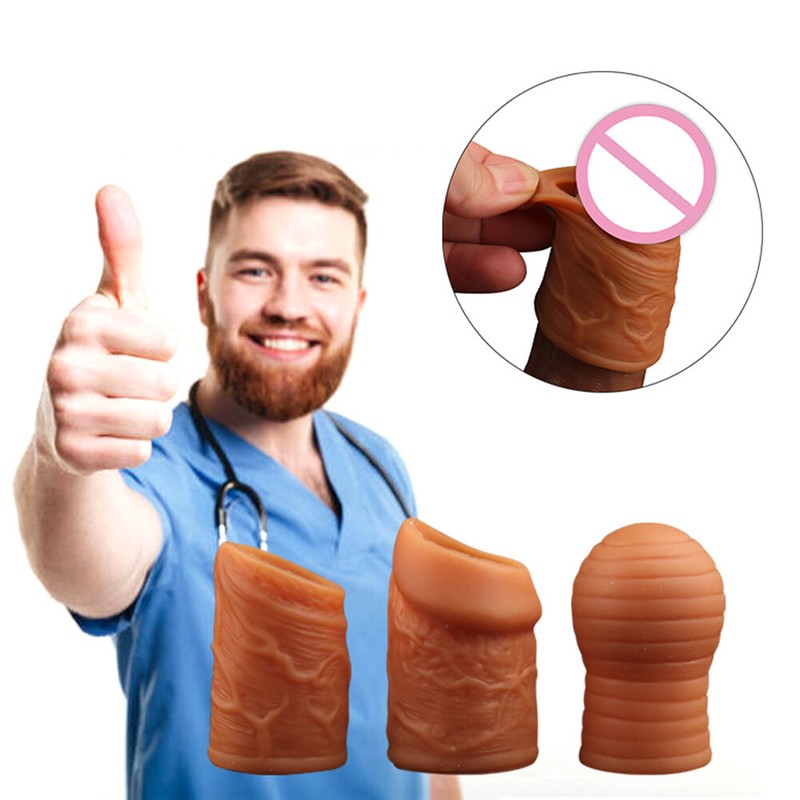 1PC Foreskin Penis Cock Ring Sleeve Sheath Delay Premature Ejaculation gallery