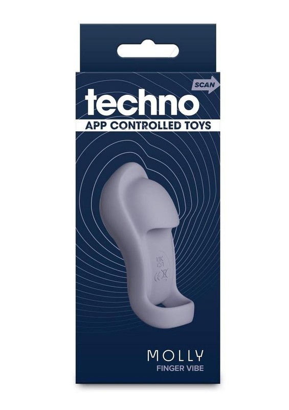 Techno Molly Rechargeable Silicone App Compatible Vibrator – Gray