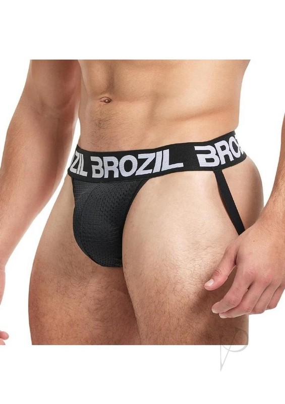 Brozil Ultra Bulge Enhancing Jockstrap - Small/Medium - Black gallery