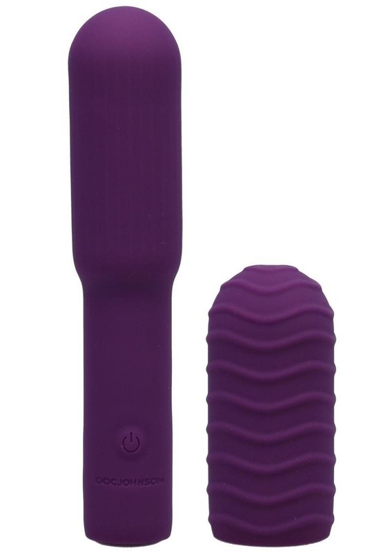 Pocket Rocket Elite Silicone Rechargeable Mini Vibrator with Removable Sleeve gallery
