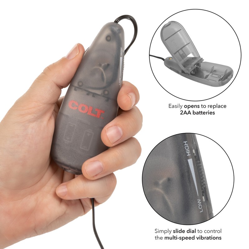 COLT Multi-Speed Power Pak Egg Vibrator Powerful multi-speed Sex Toy Silver gallery