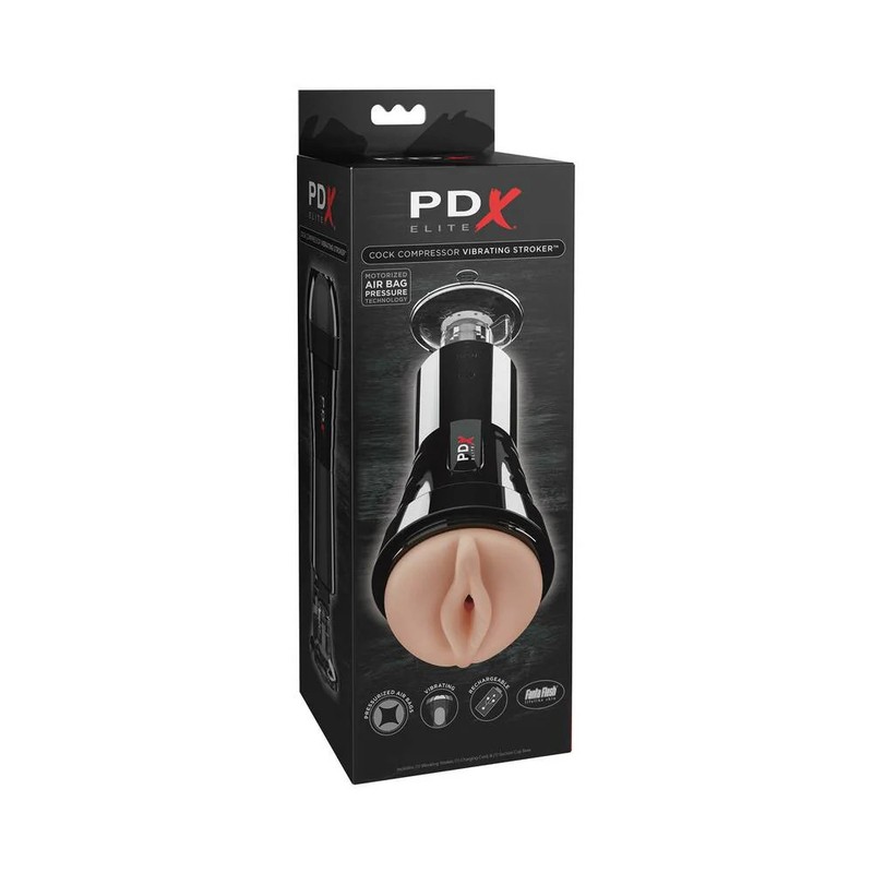 PDX Elite Cock Compressor Beige/Black
