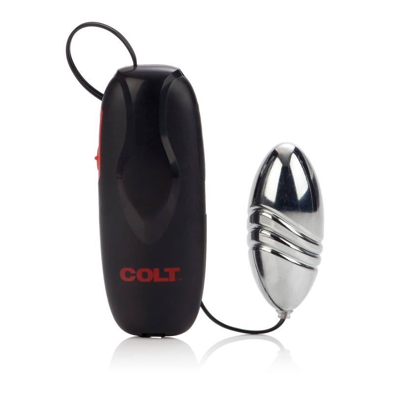 Colt Silver Turbo Bullet Vibe - Oversized Bullet Egg - Anal Vaginal Vibrator