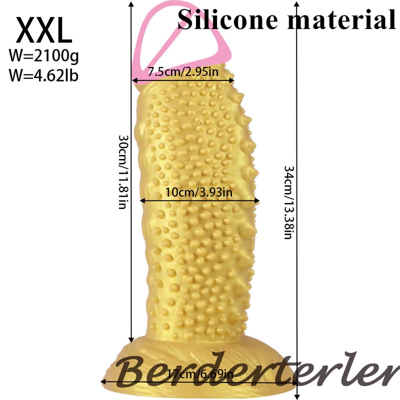 Huge Spike Cock Dildos Silicone Penis Dick Dildo Vaginal Anal Dilator Sex Toys gallery