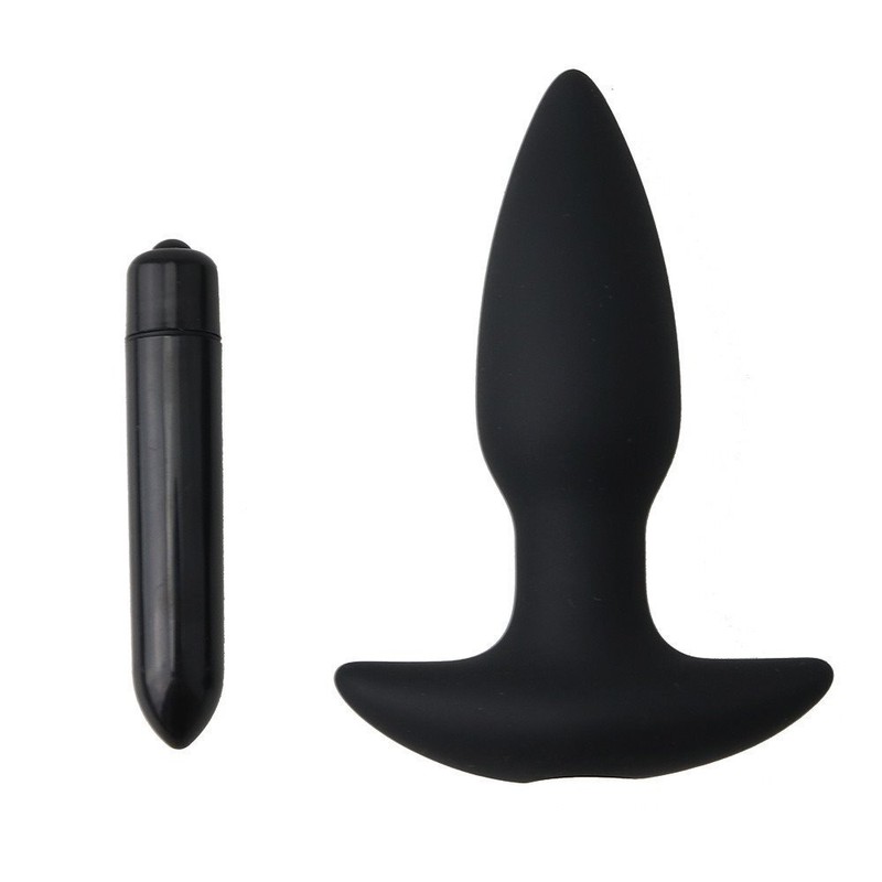 8x Speed Vibrating Silicone Anal Butt Plug Dildo Vibe Vibrator Anal Sex Toys gallery