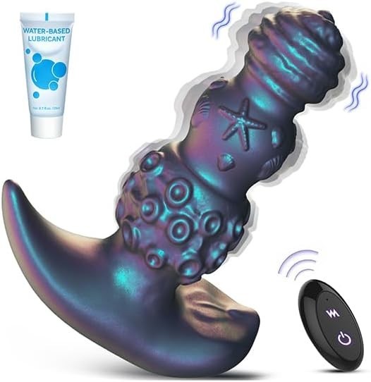 Ocean-Inspired Vibrating Prostate Massager Anal Vibrator for Men Remote Control