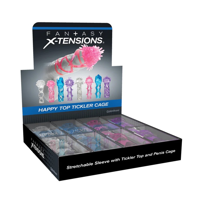 Pipedream PD Happy Top Tickler Cage 8-Pack Display