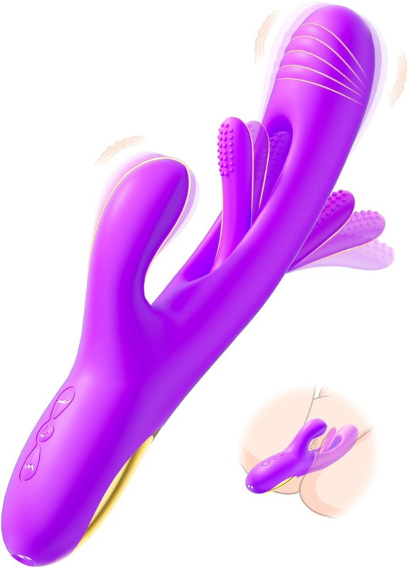 Vibrator Dildo Rabbit Sex Toys -LOVENOTE G Spot Vibrator Massager for Women Clit