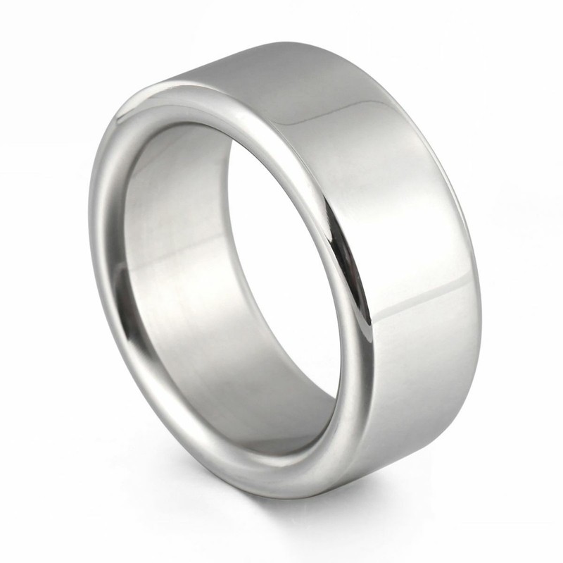 Thick Heavy Duty Stainless Steel Metal Silver Male Cock Ring Penis Enhancer Band