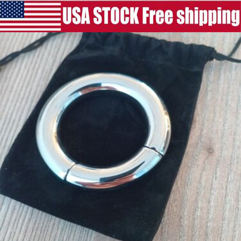 5 Sizes Male Ball Stretcher Magnetic Cock Ring Penis Pendant Weight Bondage BDSM