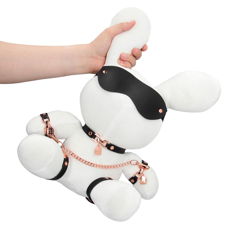 Rabbit Bondage Rabbit Binaco with Black Leather BDSM Accessories S-Line gallery