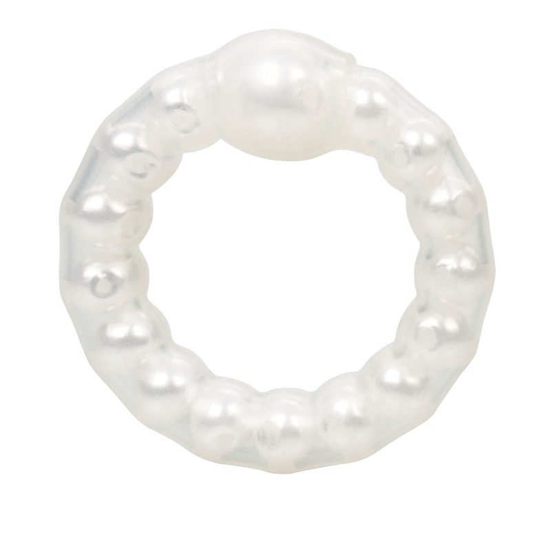 Stretchable Male Penis Erection Enhancer Cock Ring w/ Pearl Stimulation Beads gallery