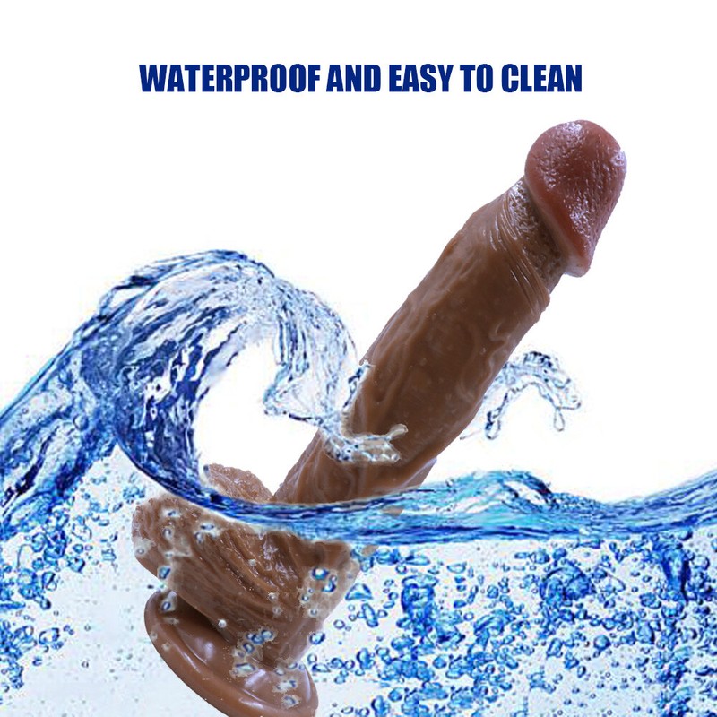 8.4In Realistic Penis Dildo Cock G-spot Vaginal Massager Butt Plug Dilator Toys gallery