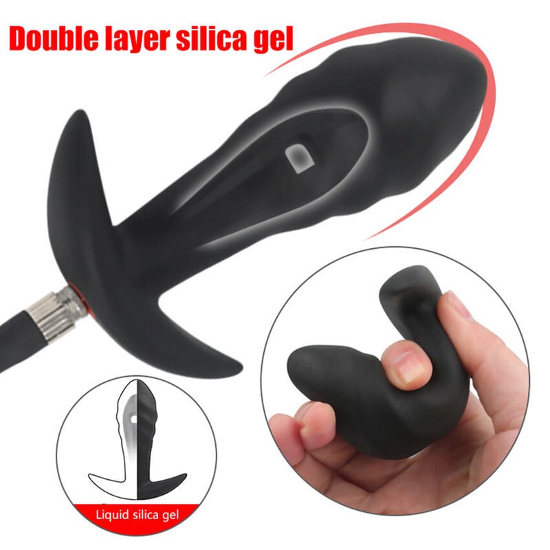 Extra Large Inflatable Anal Butt Plug G-Spot Dildo Dilator Trainer Pump Sex Toy gallery