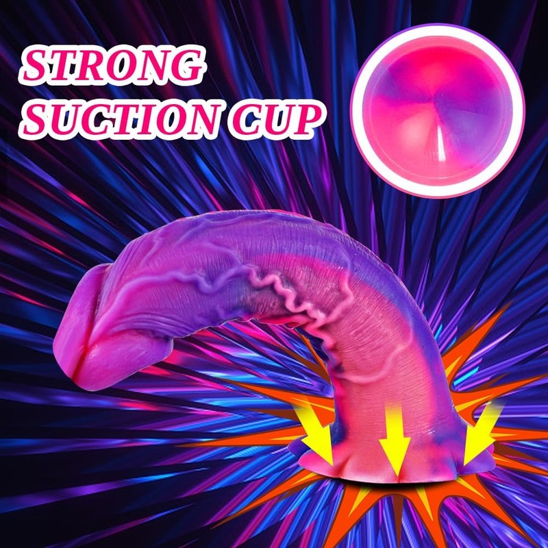 14" * 1.3" Silicone Double Head Fantasy Small Dildo with Suction Cup, 2 Pcs 7... gallery