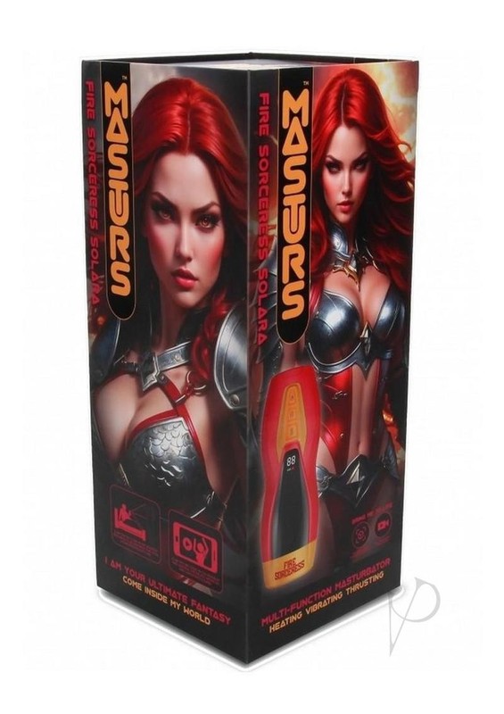 Masturs Solara Fire Sorceress Rechargeable Multi Function Masturbator – Red