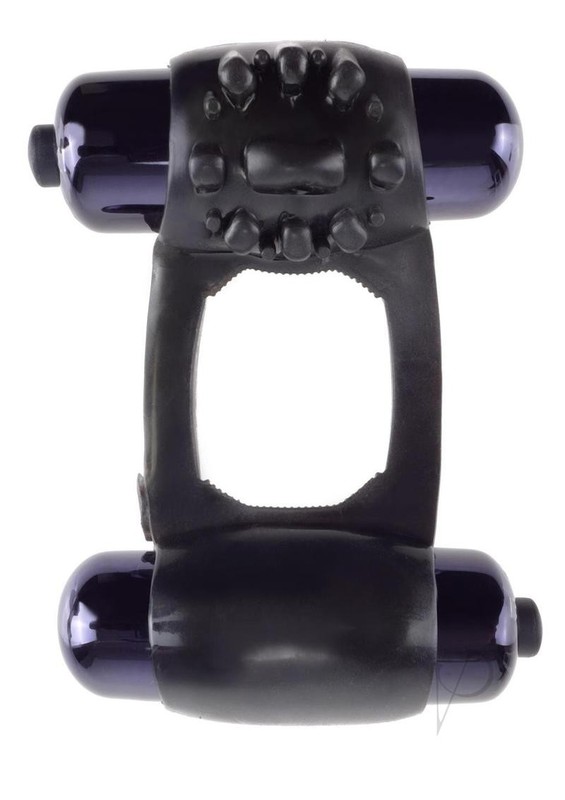 Fantasy C-Ringz Duo-Vibrating Super Cock Ring with Bullets - Black gallery