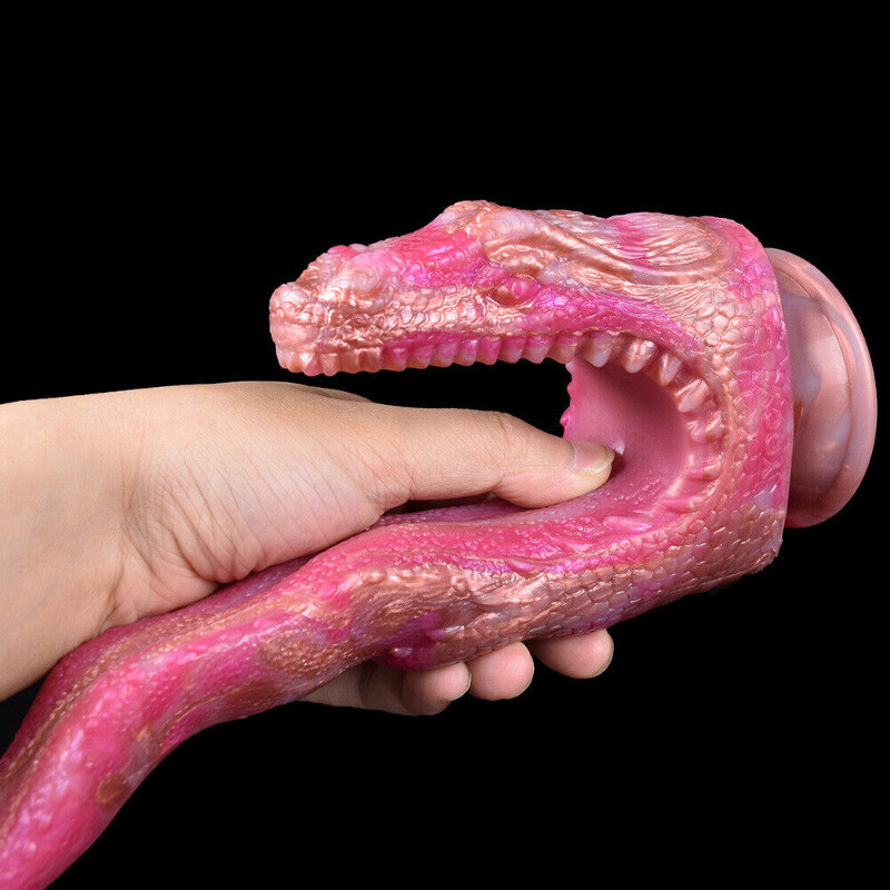 Huge Wide Penis Double-ended Dildo Anal Dong Sucker Adult Masturbator Sex Toy gallery