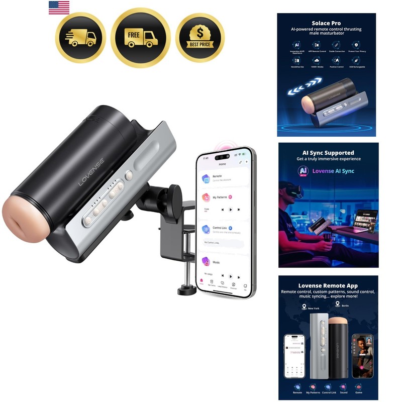 Male Masturbator Automatic Thrusting Blowjob Machine App Control Sex Toy