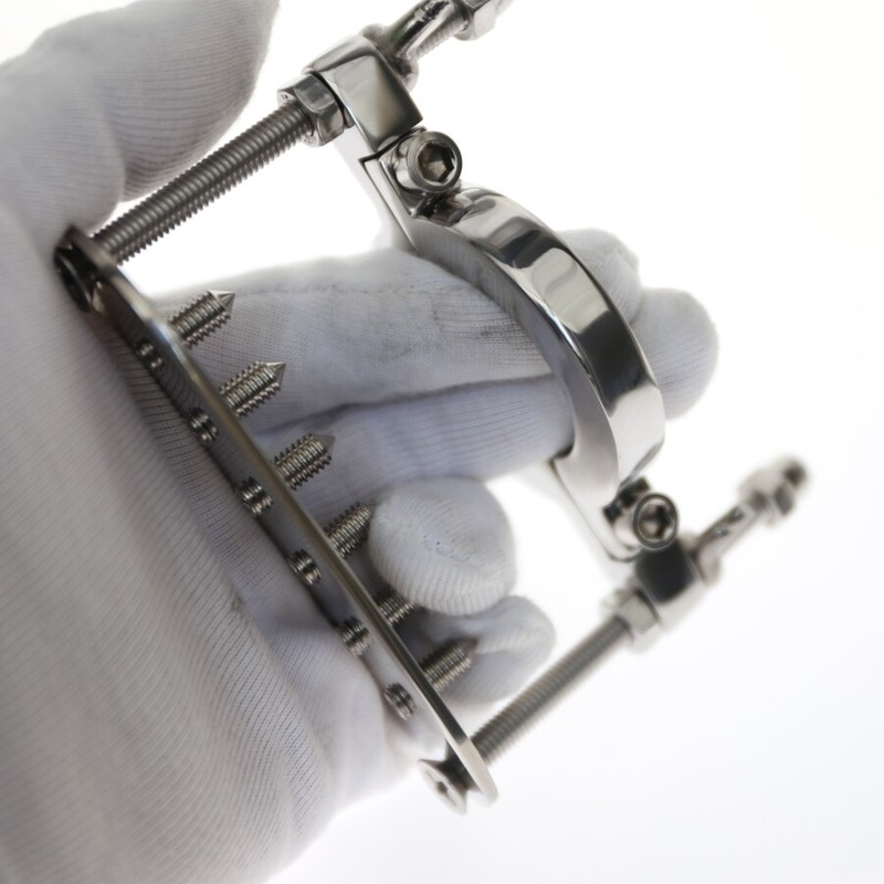 Stainless Steel Spiked CBT Ball Stretcher Testicle Crusher Pulling Down Scrotum gallery