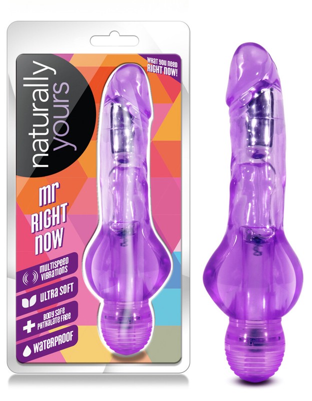 Blush Naturally Yours- Petite 6.5 » Realistic Curved Vibrating Dildo-Waterproof