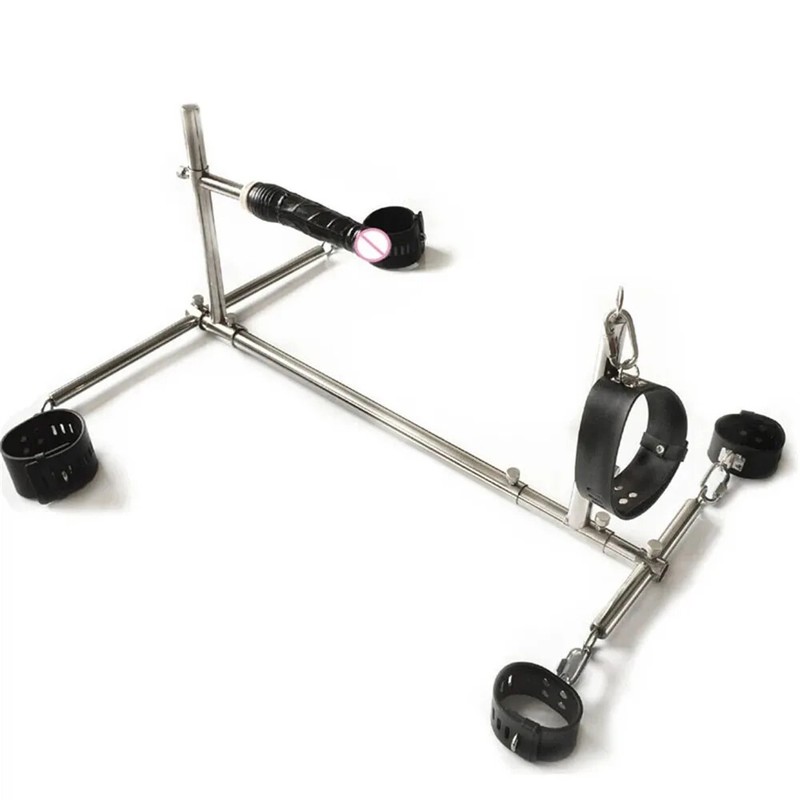 BDSM Restraints Metal Frame Handcuff Slave Neck Collar Products SM Sex Toys