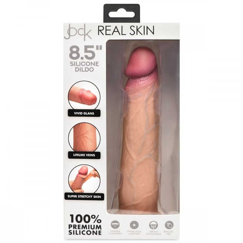 Real Skin Silicone Dildo - 8.5" Adult Sex Toy