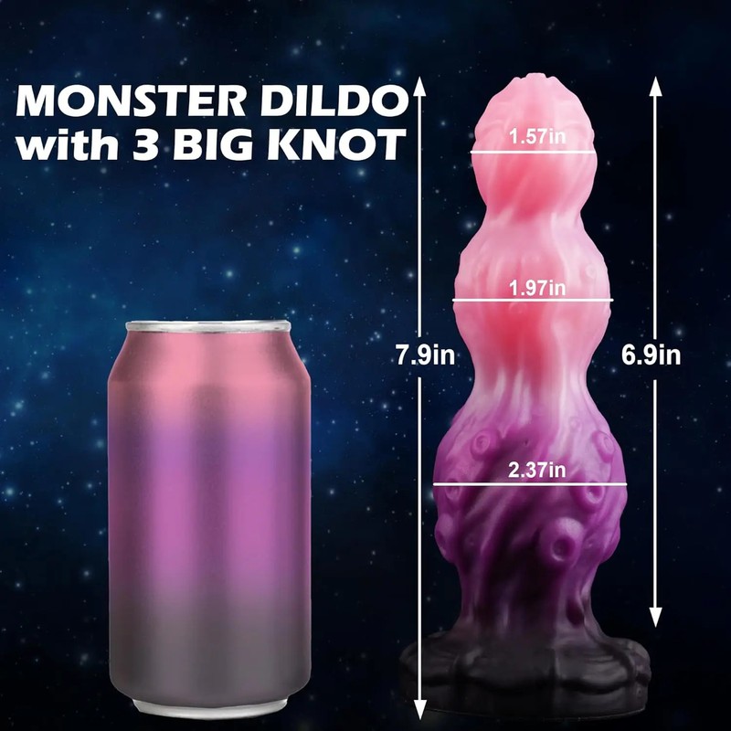 New Monster Dildo Pink Silicone Penis with Suction Cup Butt Plug Giant Sex Toys