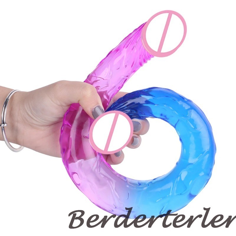 Double Ended Realistic Dildo Flexible Dildos Long Dong for Double Anal Sex Toys gallery