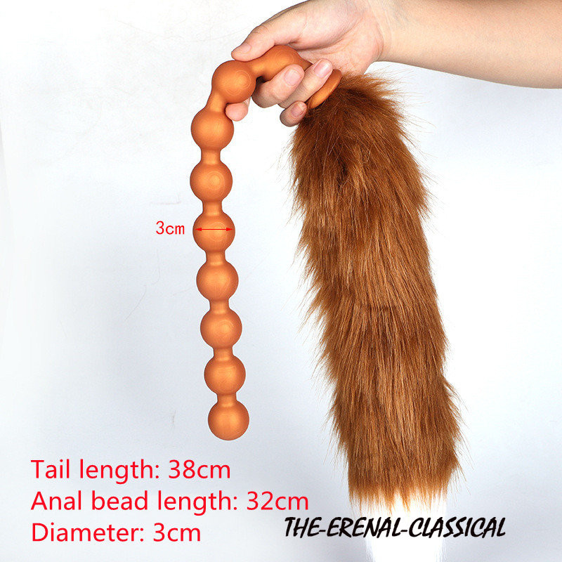 Removable Anal Plug Pull Bead Dildo Butt Plug Anal Toys Tail Butplug Sex Toys gallery