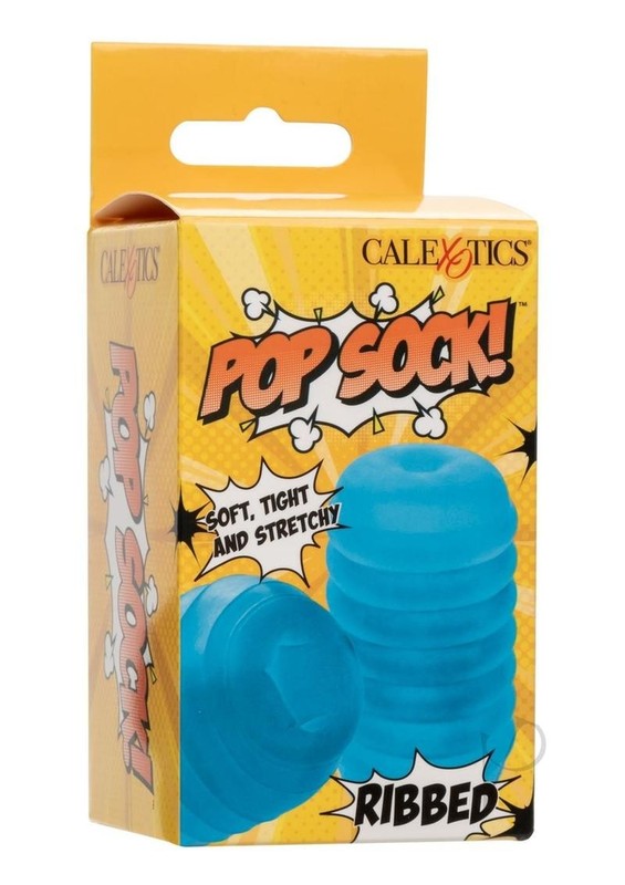Pop Sock Ribbed Stroker – Blue