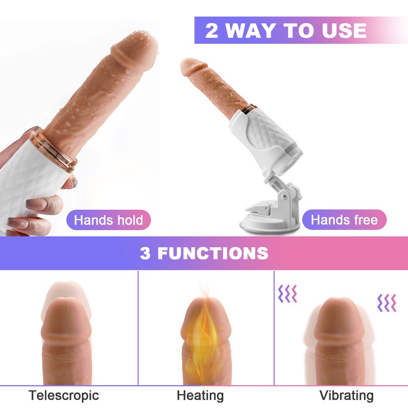 Automatic 7 Thrusting Dildo Sex Machine for Women Hands Free Sex Toys Heating US gallery