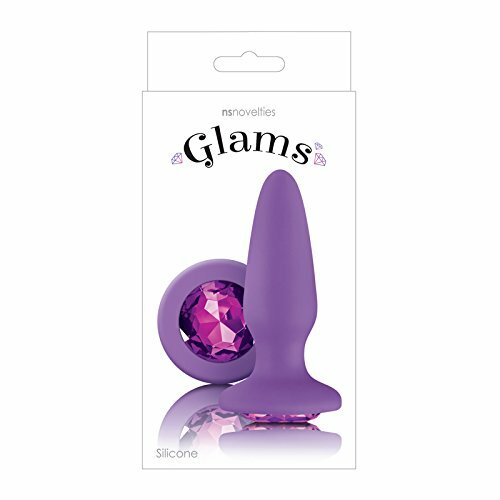 Glams Silicone Anal Plug Purple Gem