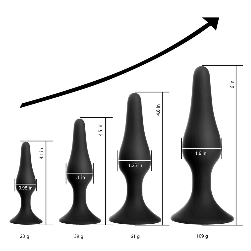 Butt Plug Anal Plug Sex Toys, 5PCS Sex Anal Toys Silicone Anal Butt Plugs Tra... gallery