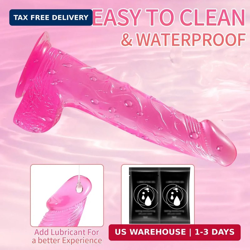 Strap on Dildo with Harness, Wearable Realistic Dildo Body-Safe Material with St gallery