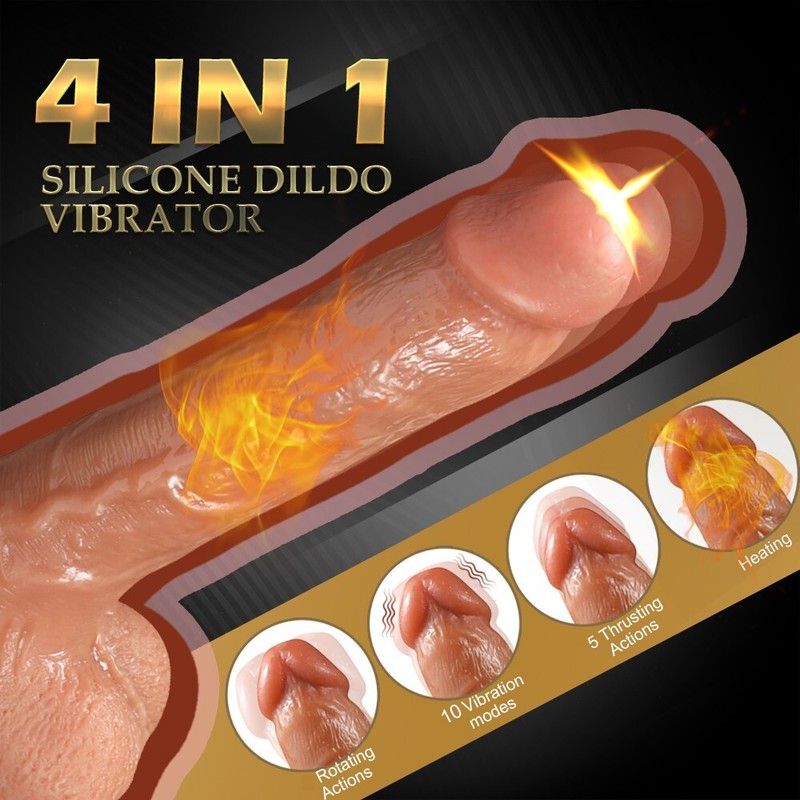 Thrusting Heating Rotating Suction Cup Dildo G-Spot Vibrator Sex Toys for Women gallery