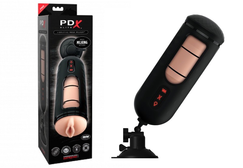 Pdx Elite Vibrating Mega Milker Vagina, Adult Male Penis Masturbator Sex Toy New