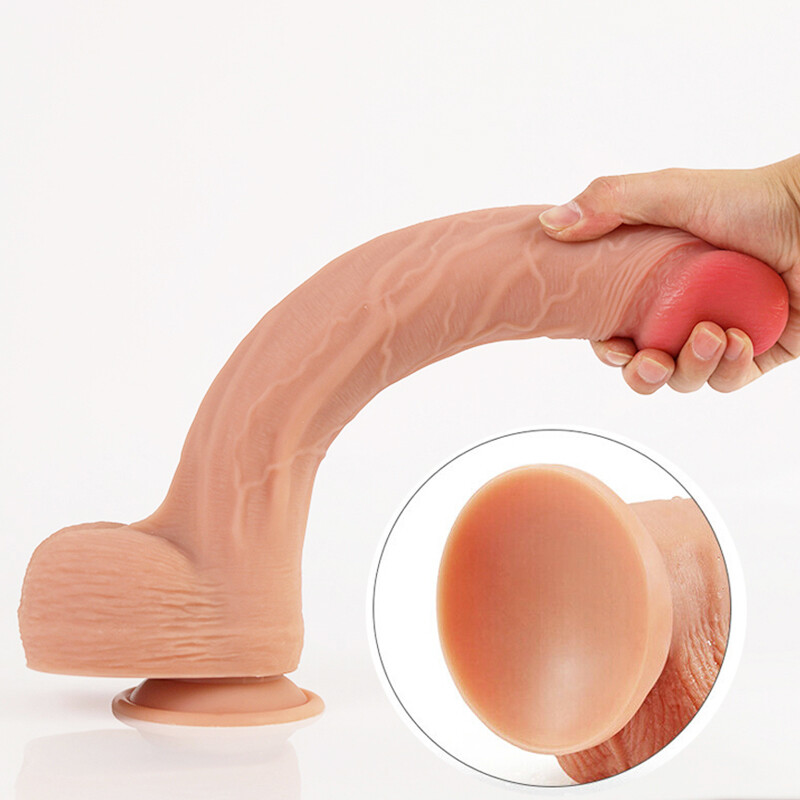 14” Long Realistic Huge Dildo Extra Large Siilicone Penis Adult Women Sex Toys