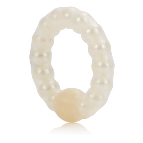 Stretchable Male Penis Erection Enhancer Cock Ring w/ Pearl Stimulation Beads gallery