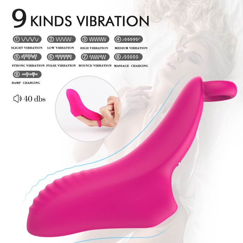 Lesbian Women Toys Finger Banger Bullet Egg Vibe Vibrator Clit G-spot Stimulator gallery