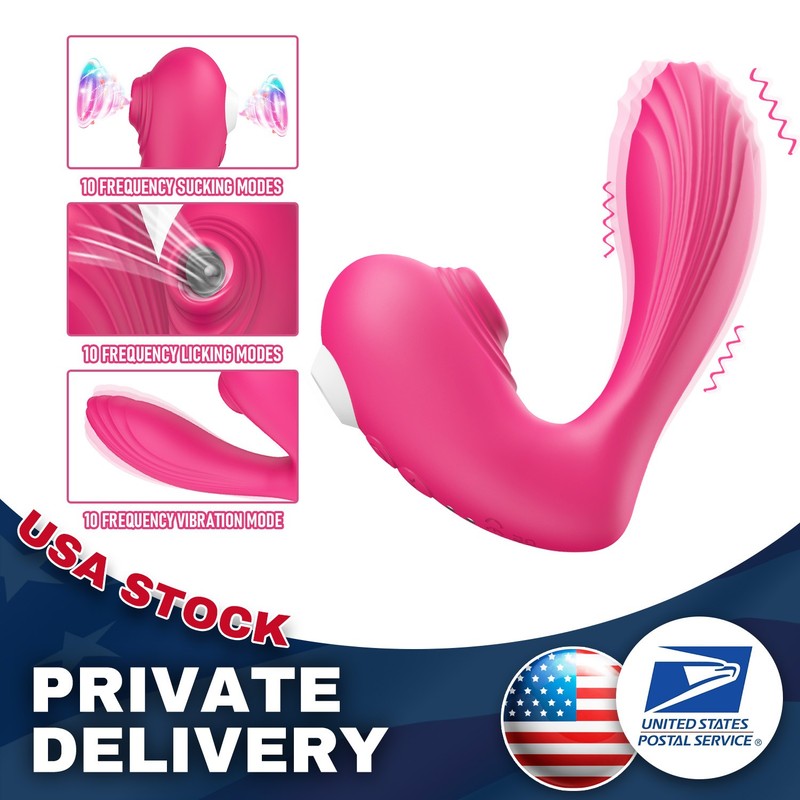 Waterproof Sucking Vibrator Clit Sucker Dildo G-spot Oral Pump Sex Toys Women