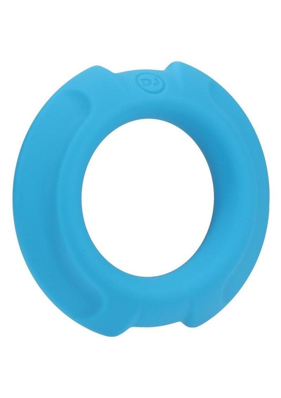 OptiMALE Flexisteel Cock penis-ring Soft Silicone With Inner Metal Core Blue
