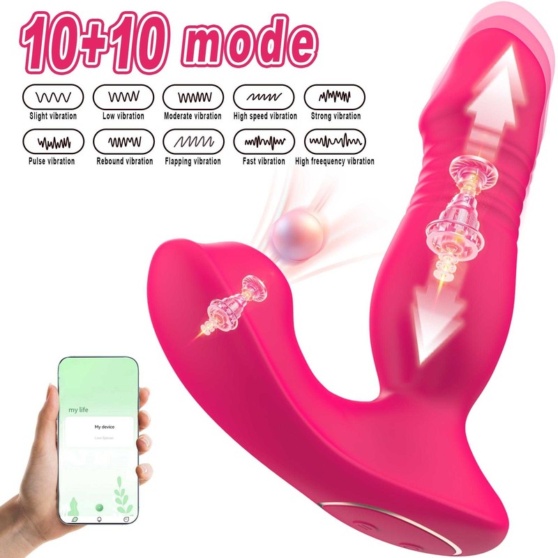 Wearable Thrusting G-Spot Clit Vibrator Dildo Sucking Massager Sex Toy For Women gallery