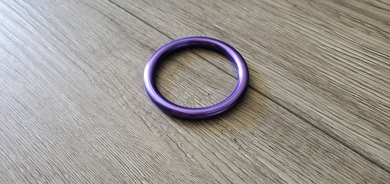 Anodized Aluminum Round Cockring Cock Ring - Red, Blue, Purple, Copper Colors gallery