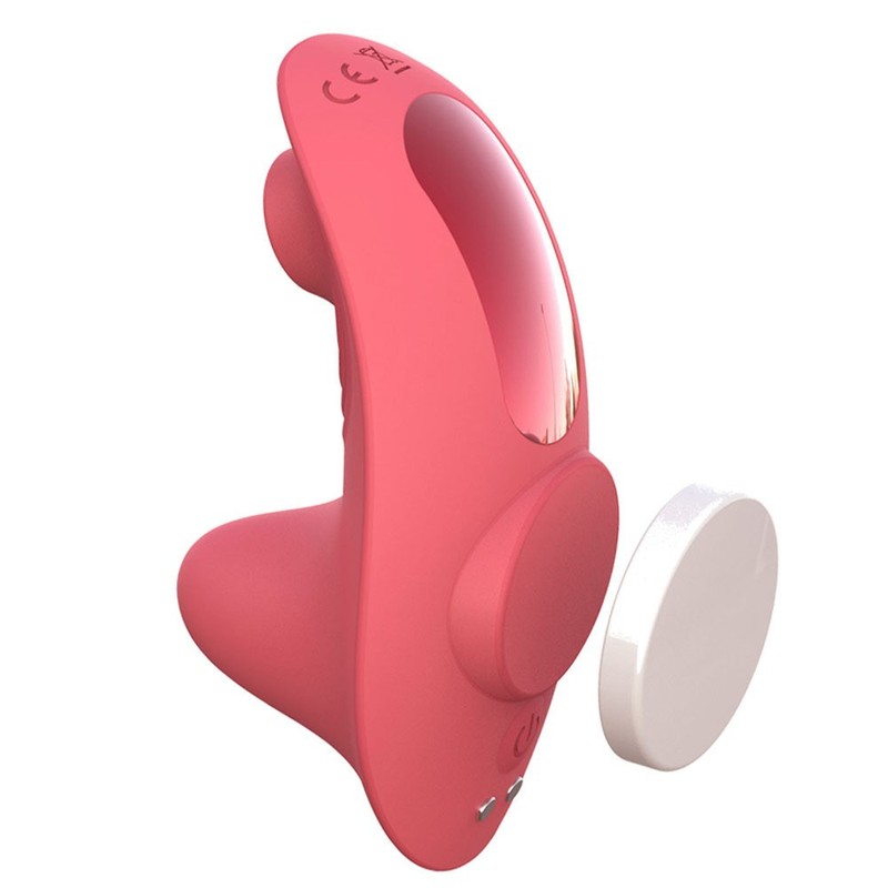 Mini sucking wearable vibration device remote control for women's adult products gallery