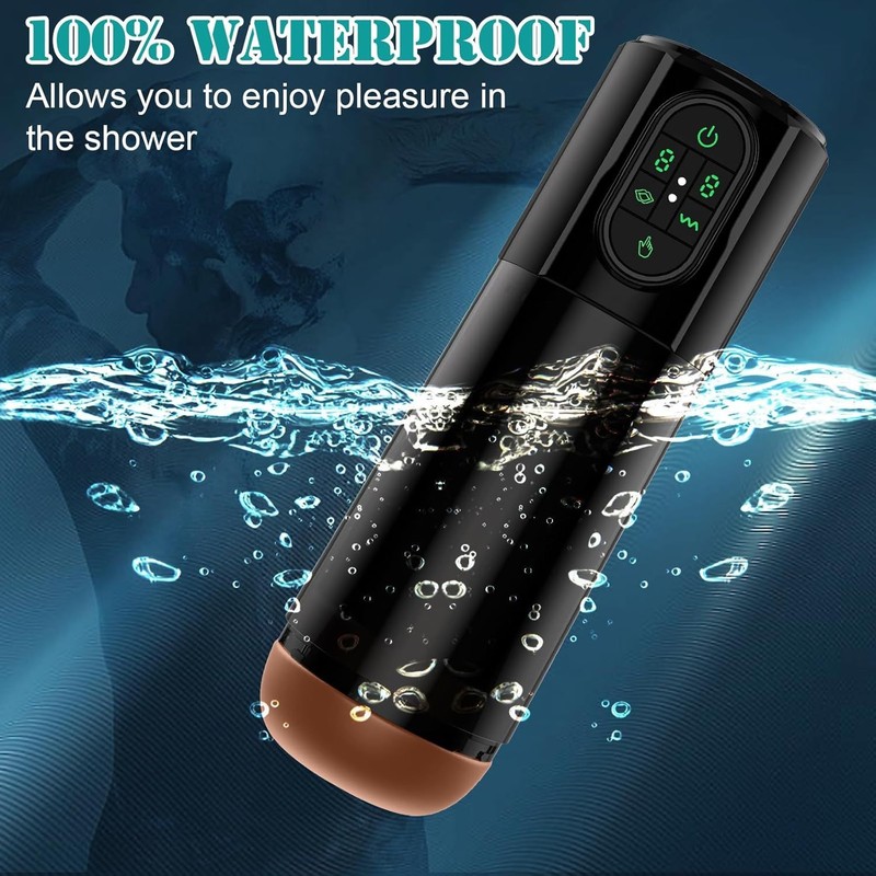 9-frequency vibration waterproof airplane cup for adult men's masturbation toy gallery