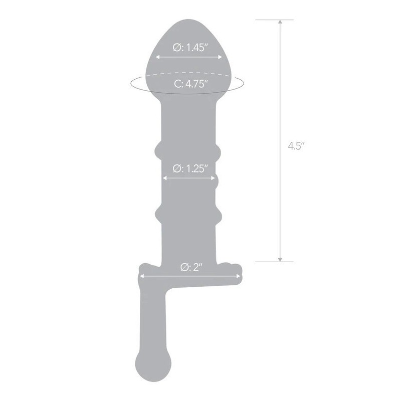 Glass Candy Land Juicer Anal Butt Plug with Crank P-spot Anal G-spot Dildo gallery
