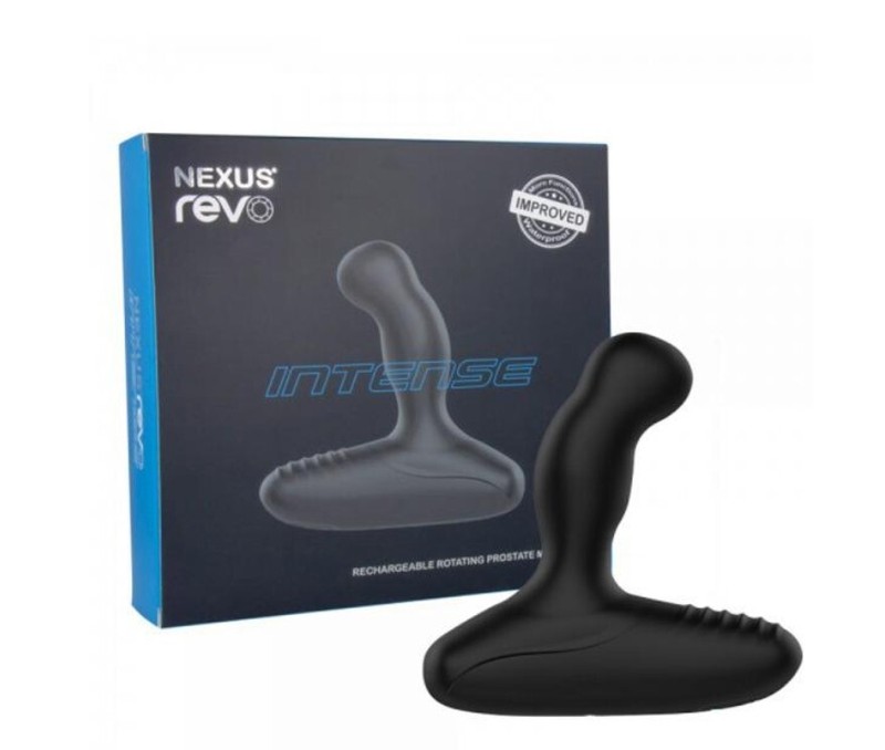 Nexus Revo Intense Rechargeable Silicone Rotating Prostate Massager – Black