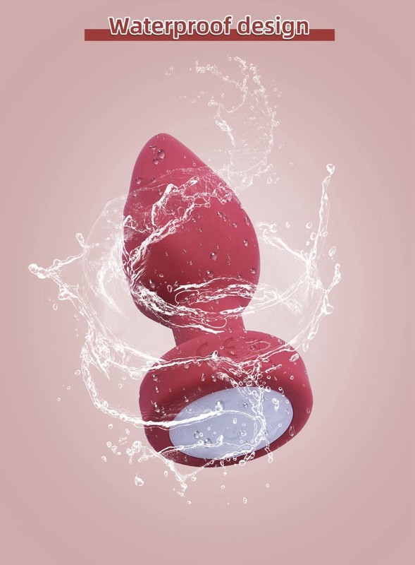 Anal Plug With Multicolor LED Lights Silicone Butt Plus Ring Remote