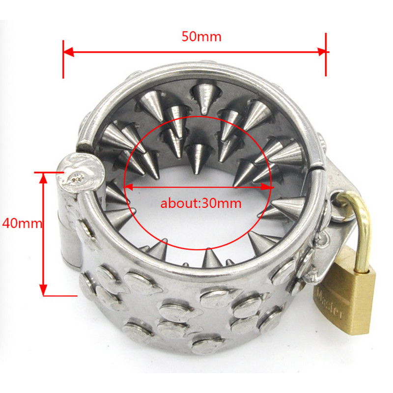 Metal Stainless Penis Cock Ring Ball Stretcher Delay Hard Time Restraints Toys gallery
